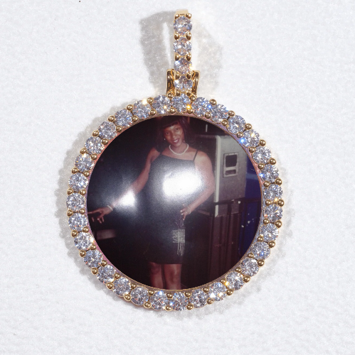 3D CIRCLE CUSTOM PICTURE PENDANT SMALL SIZE