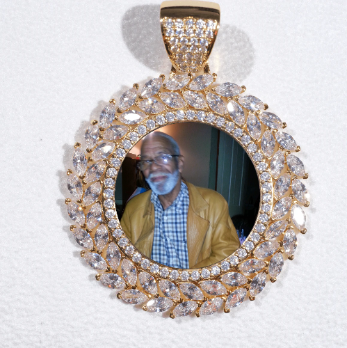 Large 3D Wheat Ear Custom Picture Pendant