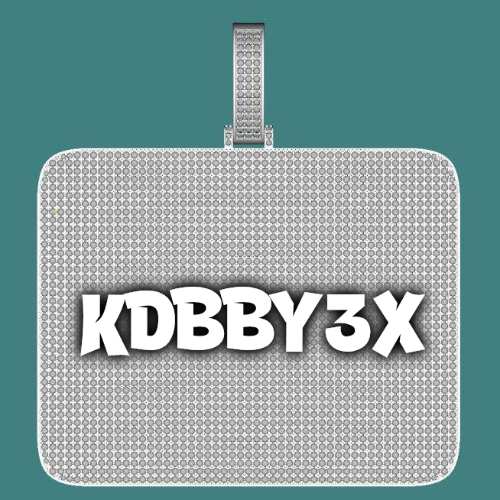 CUSTOM LETTER NECKLACE 3D BIG SQUARE