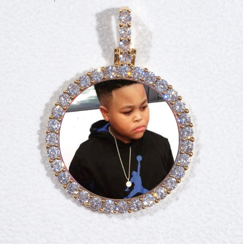 3D CIRCLE CUSTOM PICTURE PENDANT SMALL SIZE