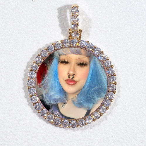 3D CIRCLE CUSTOM PICTURE PENDANT SMALL SIZE