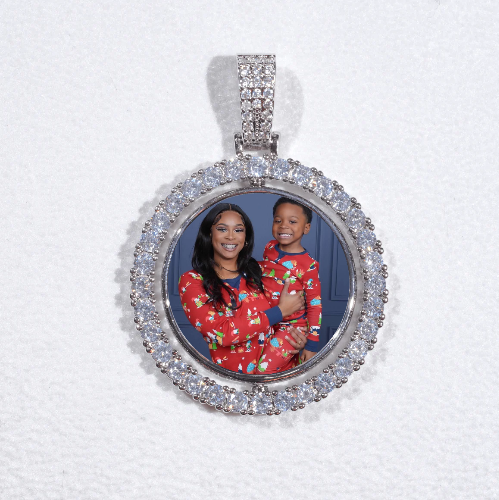 3D Spinning 2-Faced Custom Picture Pendant