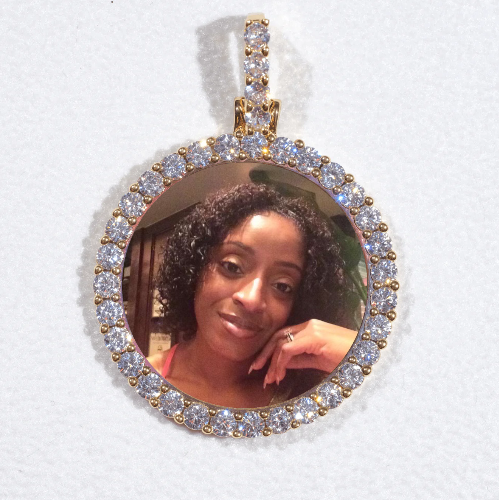 3D CIRCLE CUSTOM PICTURE PENDANT SMALL SIZE