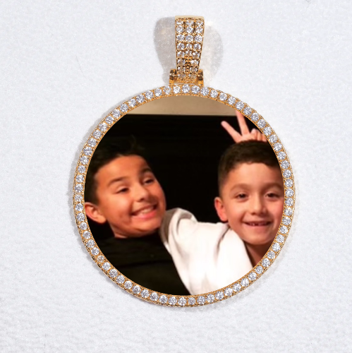 MEDIUM 3D CIRCLE CUSTOM PICTURE PENDANT