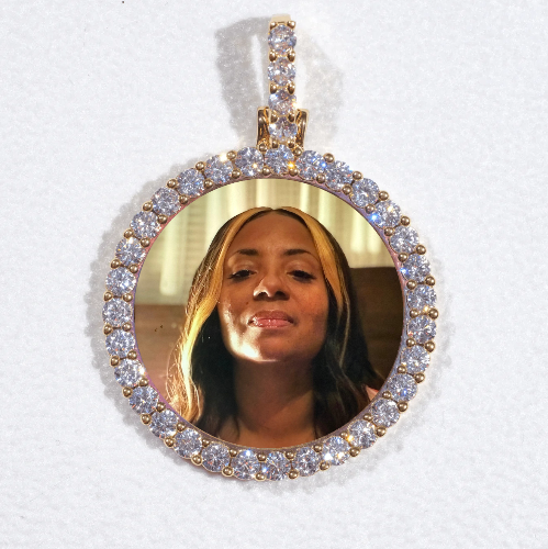 3D CIRCLE CUSTOM PICTURE PENDANT SMALL SIZE