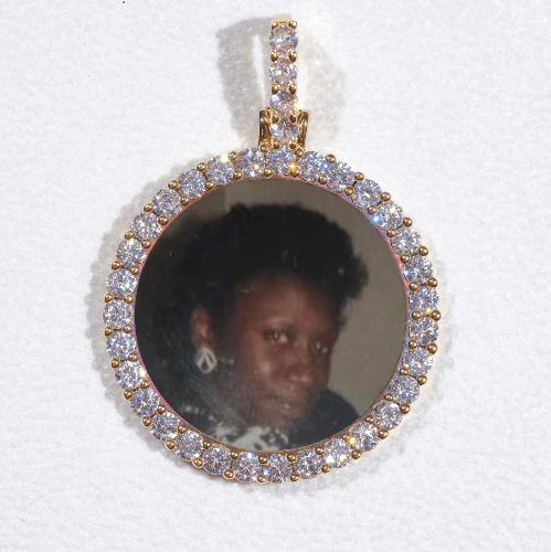3D CIRCLE CUSTOM PICTURE PENDANT SMALL SIZE