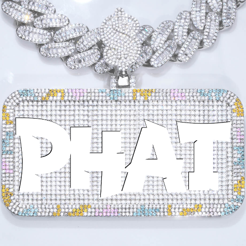 CUSTOM LETTER NECKLACE 3D COLORFUL SQUARE