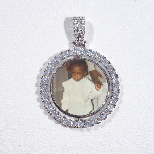 3D Spinning 2-Faced Custom Picture Pendant