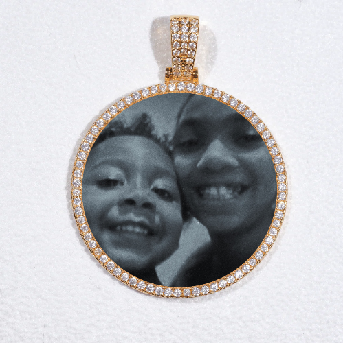 MEDIUM 3D CIRCLE CUSTOM PICTURE PENDANT