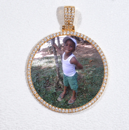 MEDIUM 3D CIRCLE CUSTOM PICTURE PENDANT