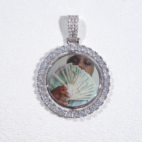 3D Spinning 2-Faced Custom Picture Pendant