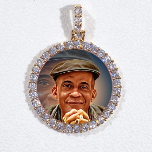 3D CIRCLE CUSTOM PICTURE PENDANT SMALL SIZE