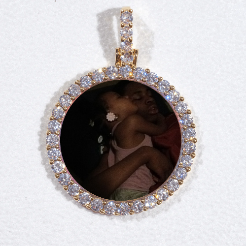 3D CIRCLE CUSTOM PICTURE PENDANT SMALL SIZE