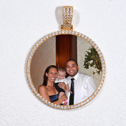 MEDIUM 3D CIRCLE CUSTOM PICTURE PENDANT