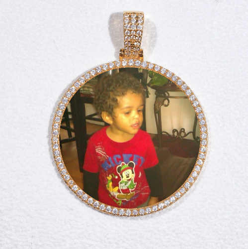MEDIUM 3D CIRCLE CUSTOM PICTURE PENDANT