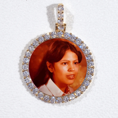 3D CIRCLE CUSTOM PICTURE PENDANT SMALL SIZE