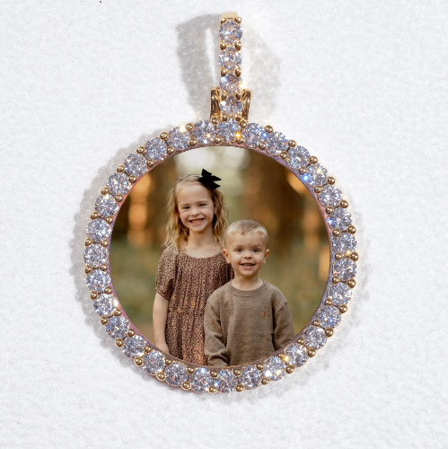 3D CIRCLE CUSTOM PICTURE PENDANT SMALL SIZE