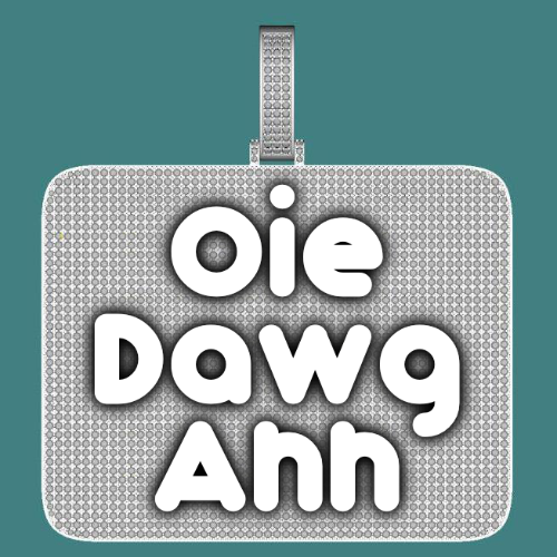 CUSTOM LETTER NECKLACE 3D BIG SQUARE