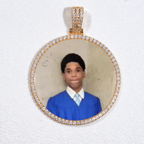MEDIUM 3D CIRCLE CUSTOM PICTURE PENDANT