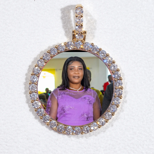 3D CIRCLE CUSTOM PICTURE PENDANT SMALL SIZE