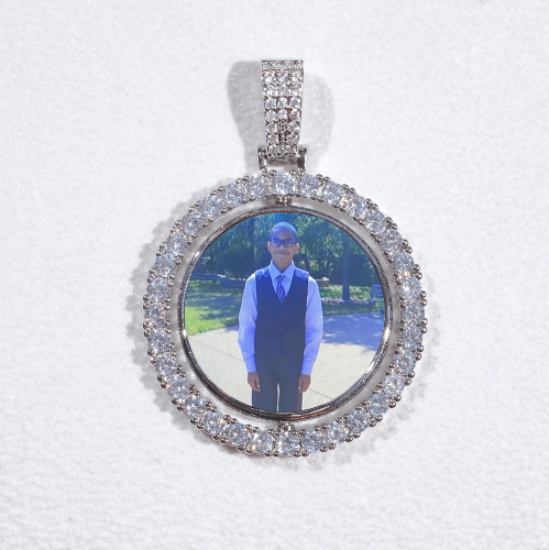 3D Spinning 2-Faced Custom Picture Pendant