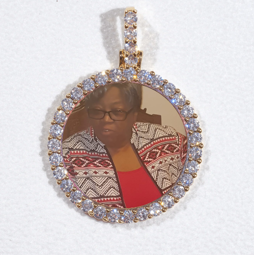 3D CIRCLE CUSTOM PICTURE PENDANT SMALL SIZE