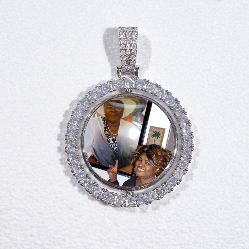 3D Spinning 2-Faced Custom Picture Pendant