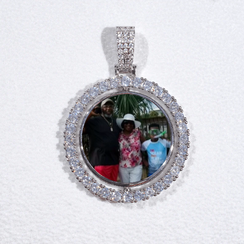 3D Spinning 2-Faced Custom Picture Pendant