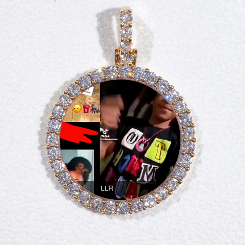 3D CIRCLE CUSTOM PICTURE PENDANT SMALL SIZE
