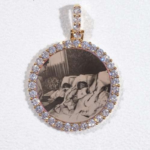 3D CIRCLE CUSTOM PICTURE PENDANT SMALL SIZE