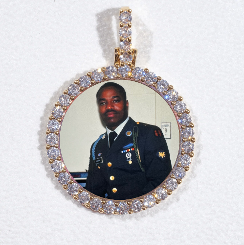 3D CIRCLE CUSTOM PICTURE PENDANT SMALL SIZE