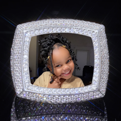 3D CUSTOM PICTURE ICED RING