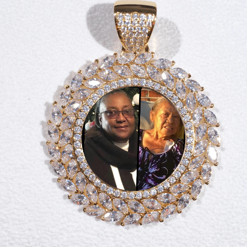 Large 3D Wheat Ear Custom Picture Pendant