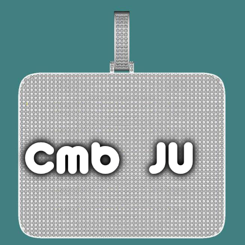 CUSTOM LETTER NECKLACE 3D BIG SQUARE