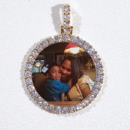 3D CIRCLE CUSTOM PICTURE PENDANT SMALL SIZE