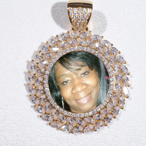 Large 3D Wheat Ear Custom Picture Pendant