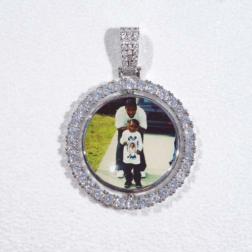 3D Spinning 2-Faced Custom Picture Pendant
