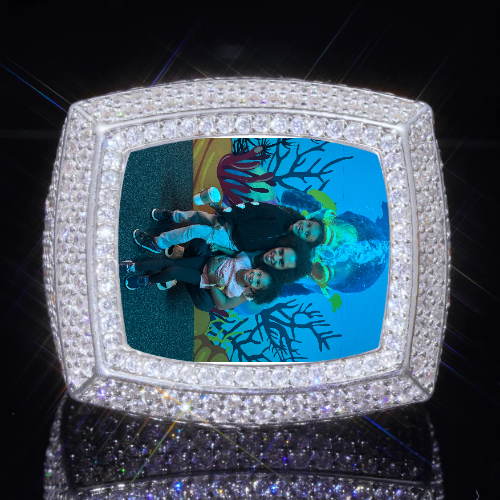 3D CUSTOM PICTURE ICED RING