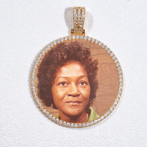 MEDIUM 3D CIRCLE CUSTOM PICTURE PENDANT