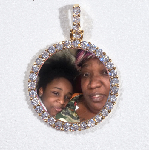 3D CIRCLE CUSTOM PICTURE PENDANT SMALL SIZE