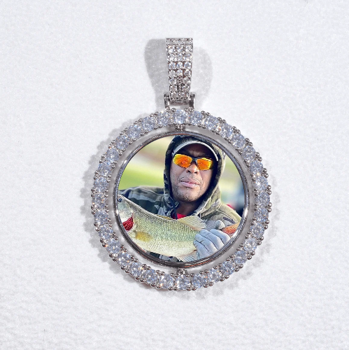 3D Spinning 2-Faced Custom Picture Pendant