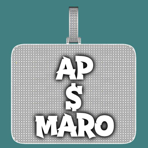 CUSTOM LETTER NECKLACE 3D BIG SQUARE