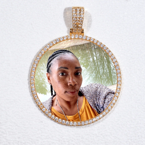 MEDIUM 3D CIRCLE CUSTOM PICTURE PENDANT