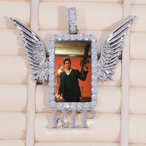 RIP WING 3D CUSTOM PICTURE PENDANT