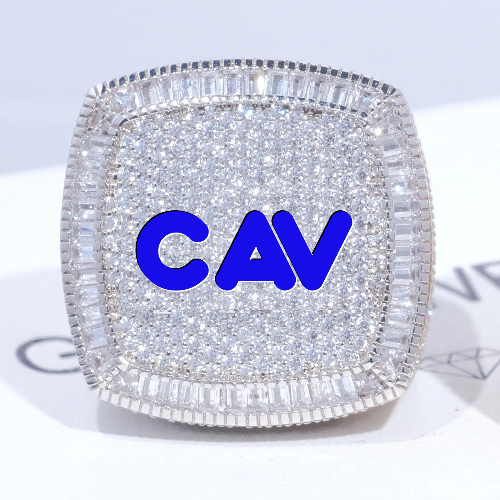 CUSTOM LETTER 3D ICED RING