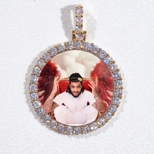 3D CIRCLE CUSTOM PICTURE PENDANT SMALL SIZE