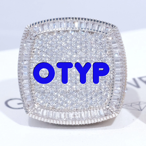 CUSTOM LETTER 3D ICED RING
