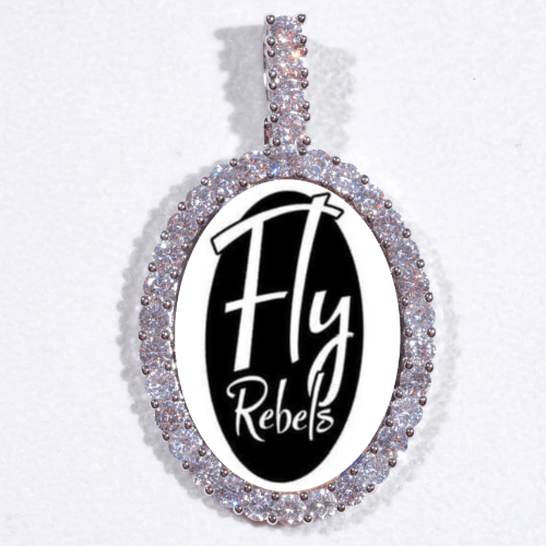 Large 3D Oval Custom Picture Pendant