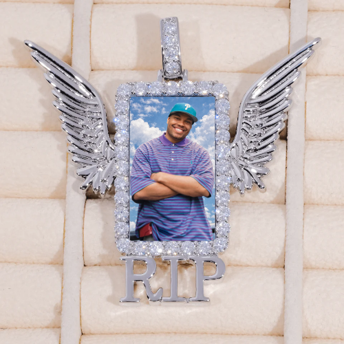 RIP WING 3D CUSTOM PICTURE PENDANT