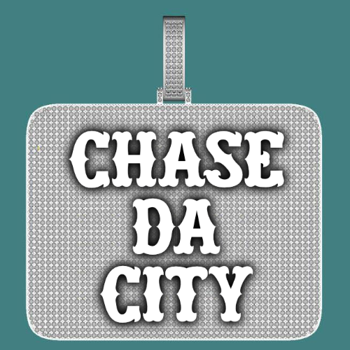 CUSTOM LETTER NECKLACE 3D BIG SQUARE